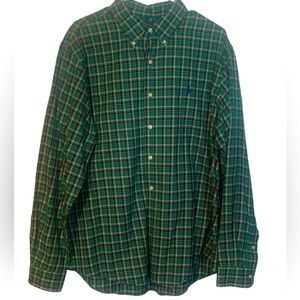 Ralph Lauren Plaid Custom Fit Long Sleeve Button Down